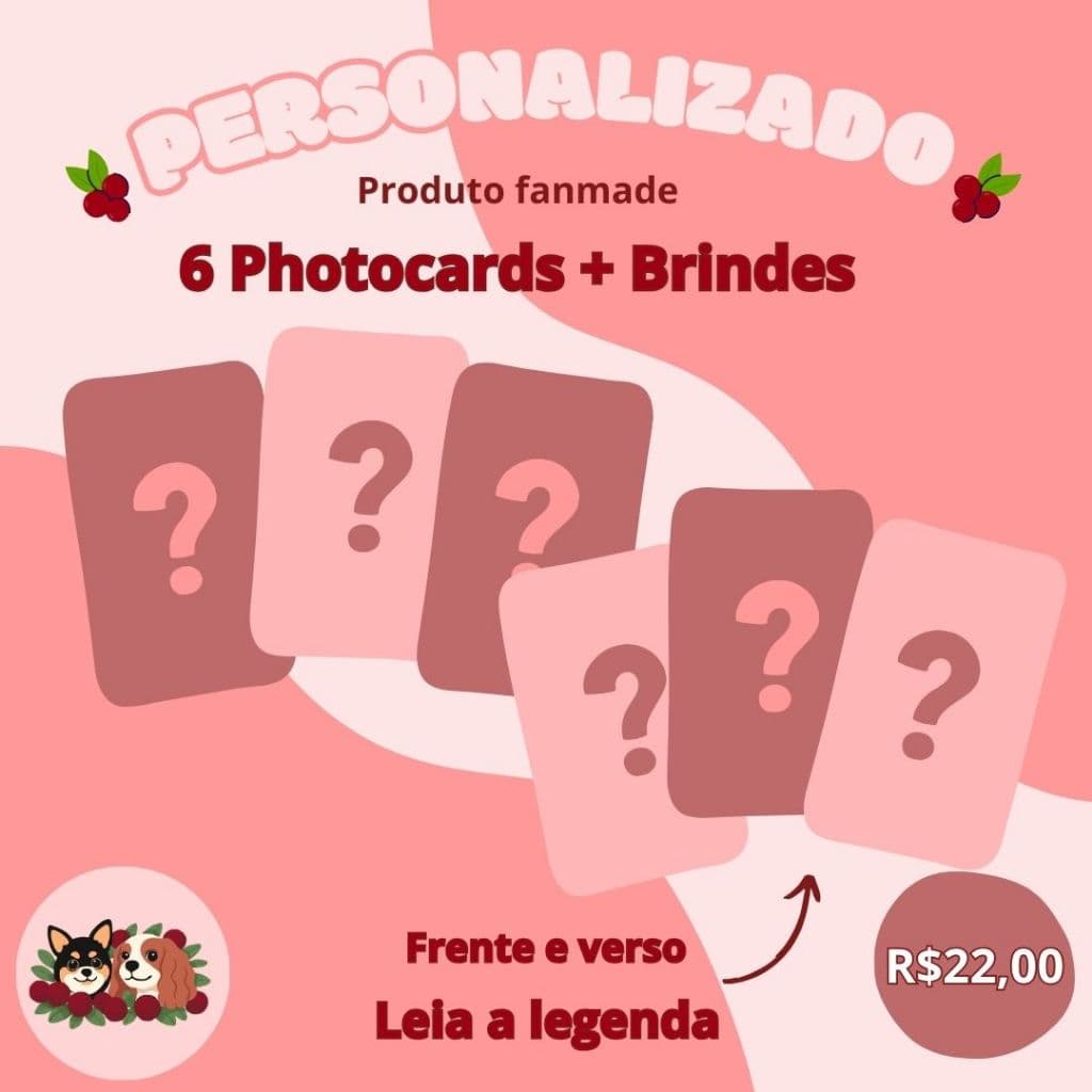 KIT 6 PHOTOCARDS FANMADE [PERSONALIZADO]