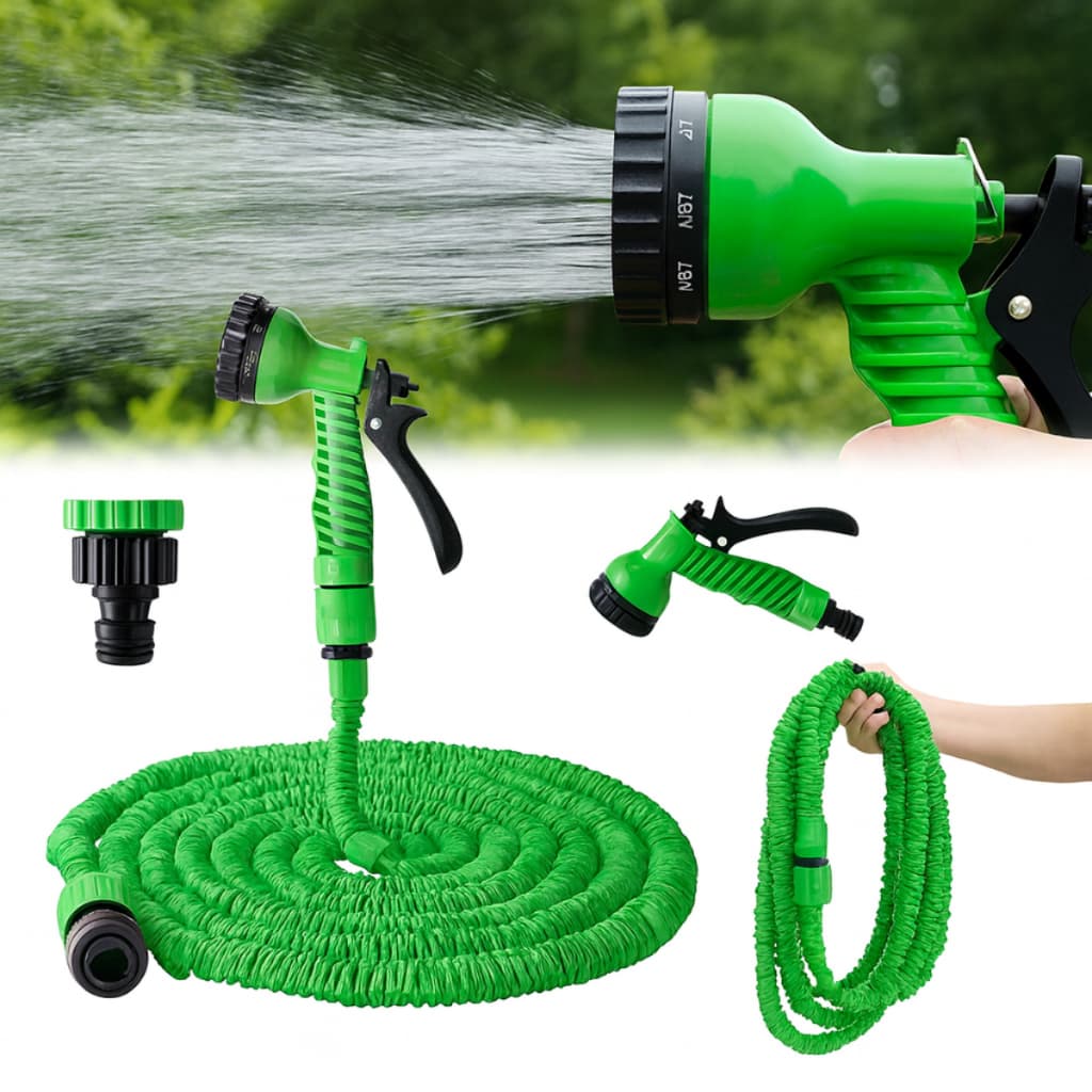 Mangueira Magica Retratil de Água Expansivel de Jardim 30m Metros Alta Pressão Para Irrigação