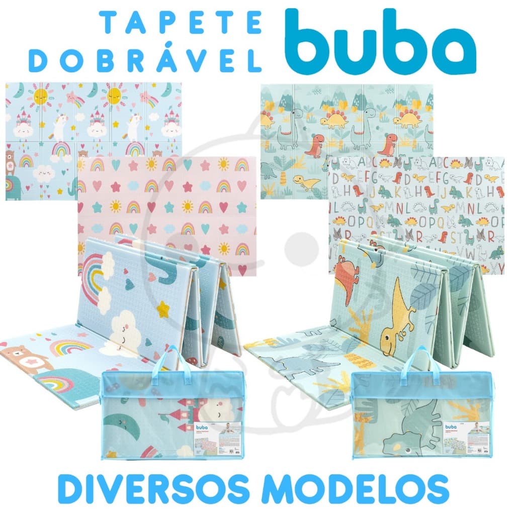 Tapete dobrável Buba 120cm x 180 cm Impermeável, tapete infantil