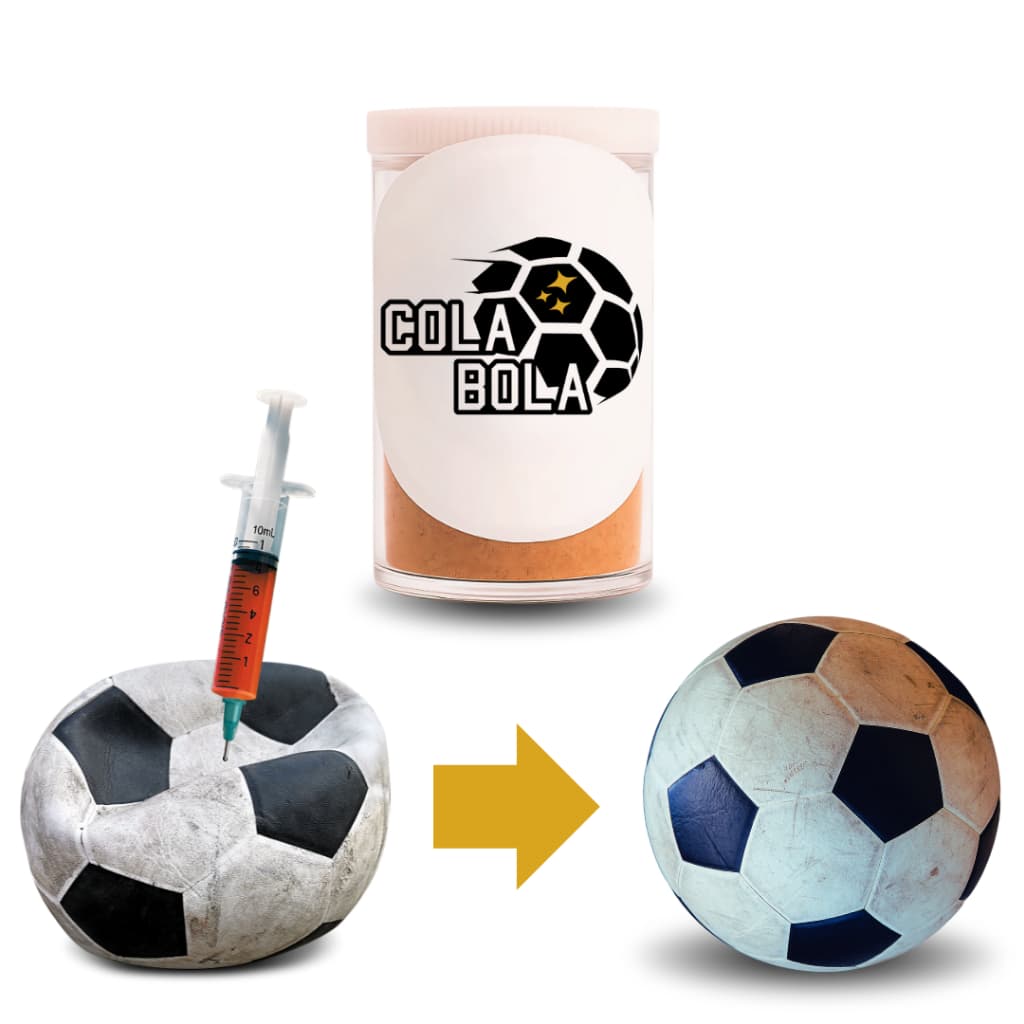 Cola Bola - Kit Conserto Para Bolas Furadas - Futebol - Vôlei - Basquete - Futsal - Futvôlei -1 Dose