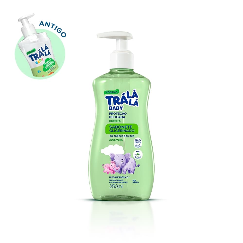 Sabonete Líquido da Cabeça aos Pés Trá Lá Lá Baby - Hidrata (250ml)