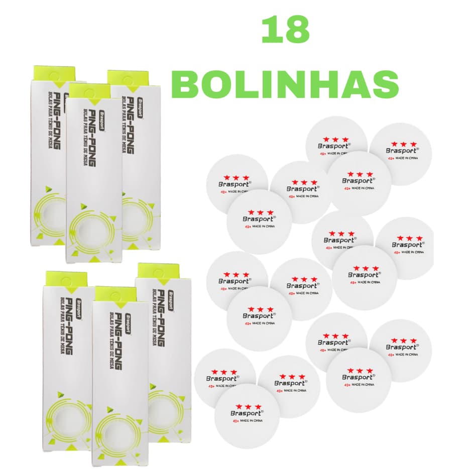Kit com 24 18 12 Bolinhas Ping Pong Tenis de mesa 3estrelas