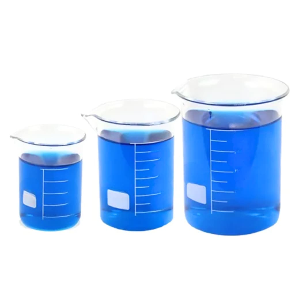 Kit Becker Bequer Vidro Forma Baixa 50, 100, 500ml