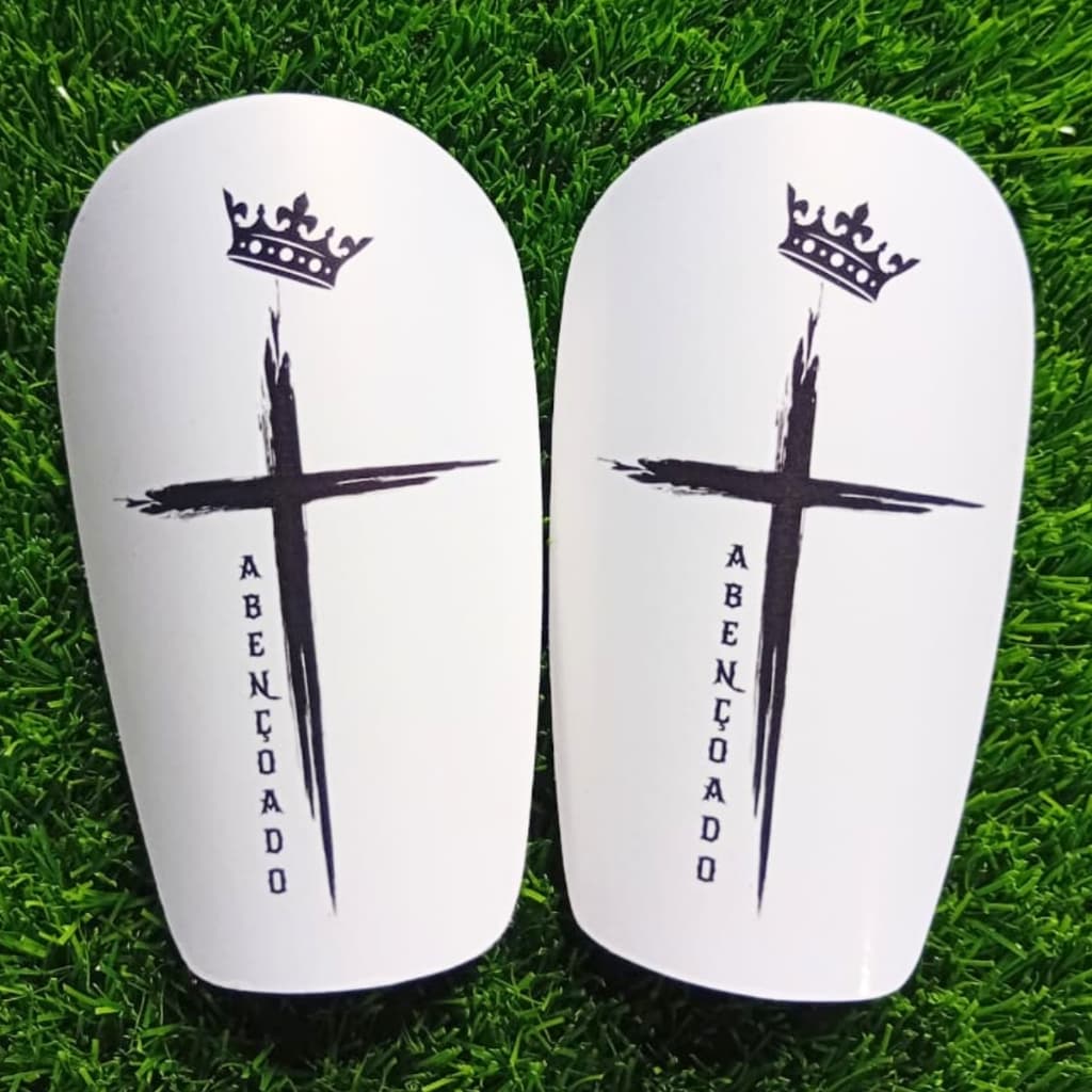 Caneleira Personalizada Futebol Frase Abençoado