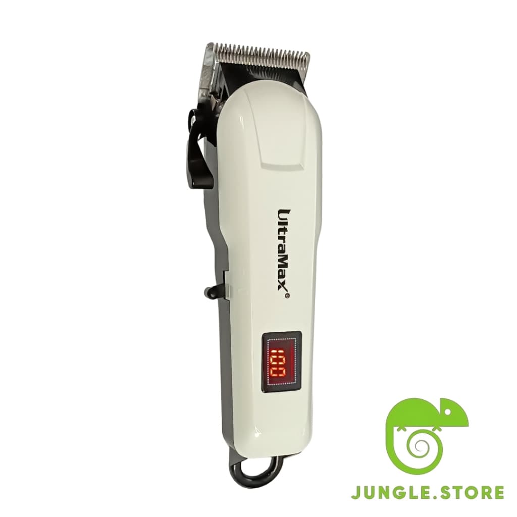 Maquina de Cortar Cabelo Profissional Recarregavel Display Digital Sem Fio Portátil