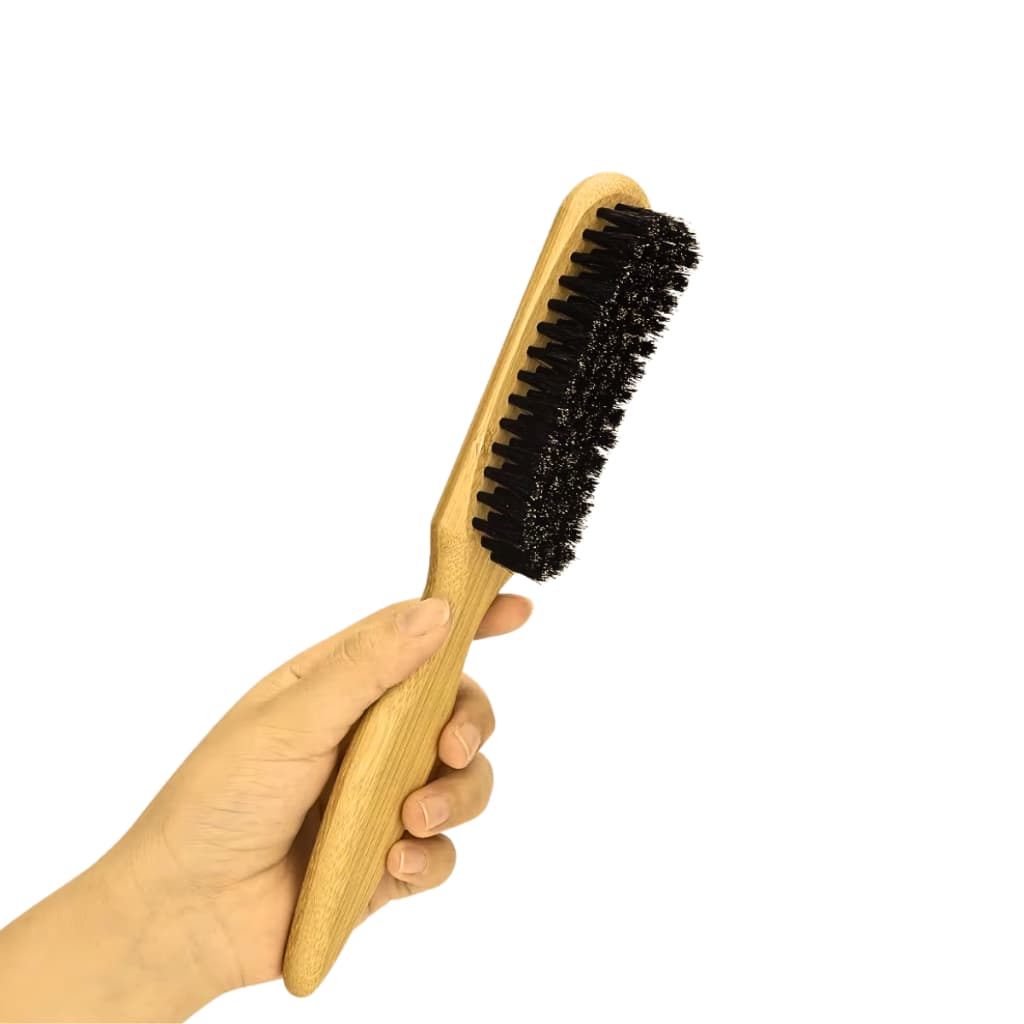 Escova De Disfarce Madeira Premium Barba e Cabelo Masculino e Feminino