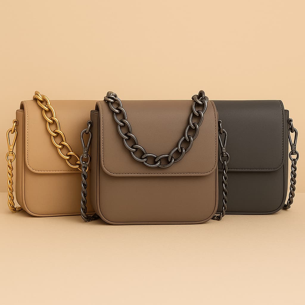 Kit Correntes 1,50 Metros Para Alça de Bolsas Ombro Transversal Artesanato Decoração Com Fechos Mosquetão Prontas Para U