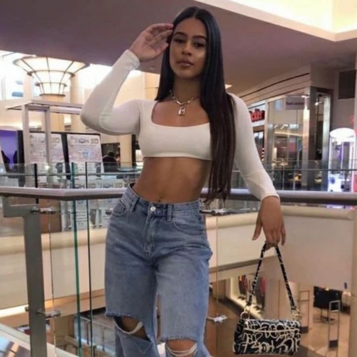 Cropped Decotado Suplex Forrado Manga Longa Inverno Segunda Pele Moda Blogueira