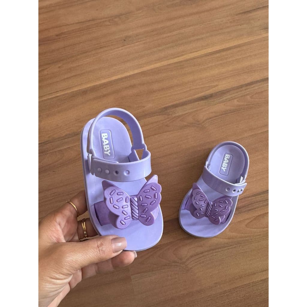Sandalia Feminina Infantil Delicada e Confortável de Borboleta na Promoção!