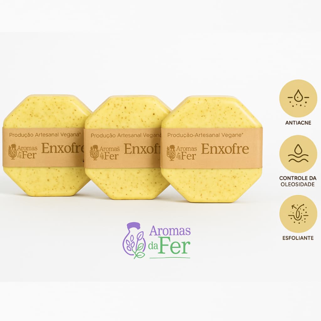 Kit Sabonete de Enxofre Acne Cravos Espinhas Oleosidade