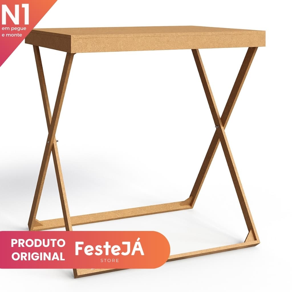Mesa Retangular Cavalete Mdf Cenario Decorativo Festa