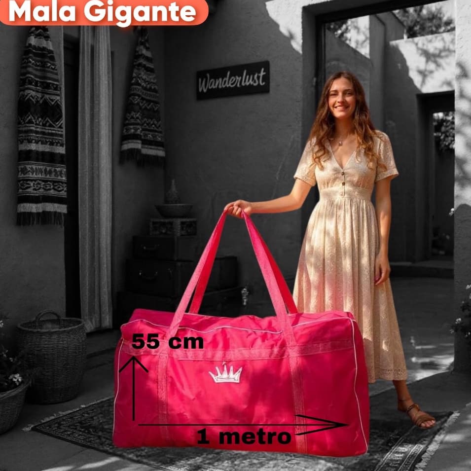 Sacola Gigante GGG Bolsa Sacoleira Mala Para Mudanças Coroa