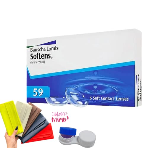 Lente De Contato Soflens 59 Com Grau - Bausch Lomb