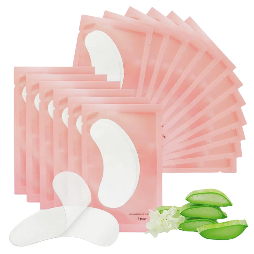 Kit 200 Unidades de Pad em Gel Protetor de Pálpebra para Extensão Alongamento de Cílios
