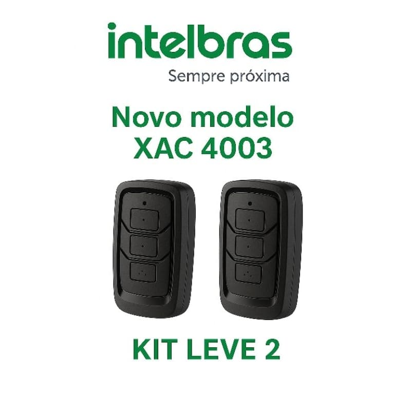 Kit 2 Controle Intelbras Smart portão alarme 433mhz  novo XAC4000