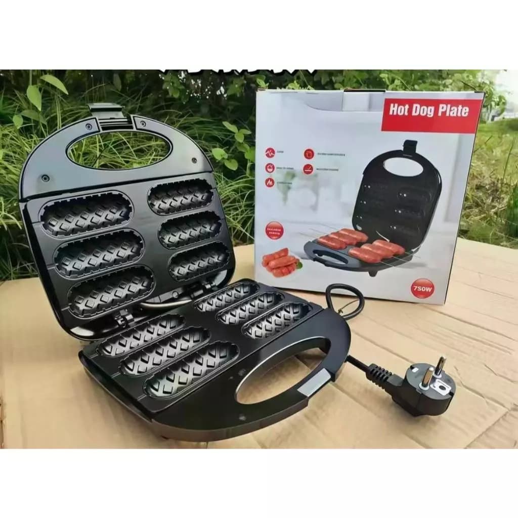 Grill Crepeira E Hot Dog Elétrica Antiaderente 110v-220v