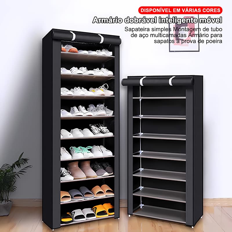 Guarda Roupa Dobrável Organizador De Roupa Armário Inteligente Móvel VISTA