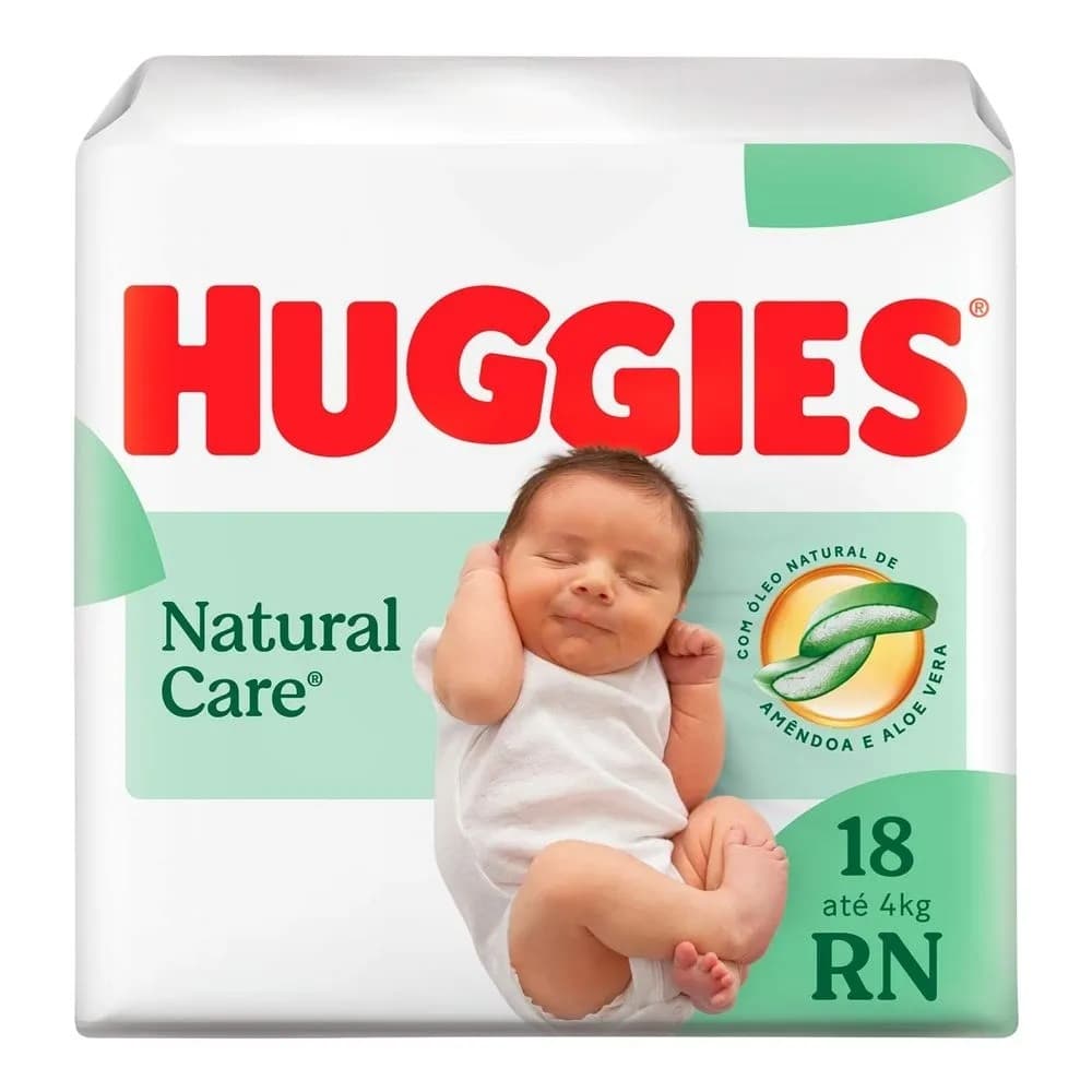 Fralda Huggies Natural Care RN Recém Nascido
