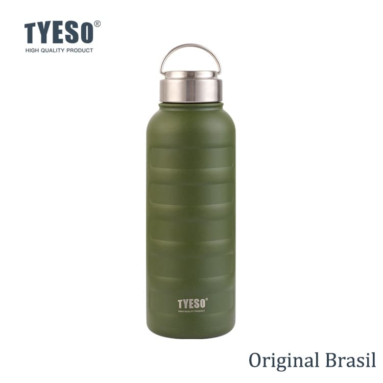 TYESO Garrafa Térmica 1L  Ideal para Academia/Trabalho/Viagem Mantém 6h Quente e 8h Fria