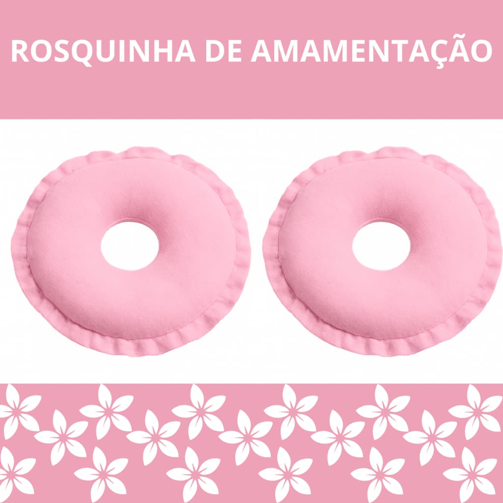 Kits -2 a 5 Pares: Rosquinha de Amamentação Pós-Parto | Proteção e Conforto para os Seios da Mamãe