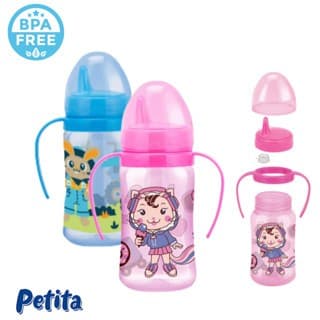 Copo Infantil C/ Válvula Redutora 270ml Treinamento Transição Bebê - Petita