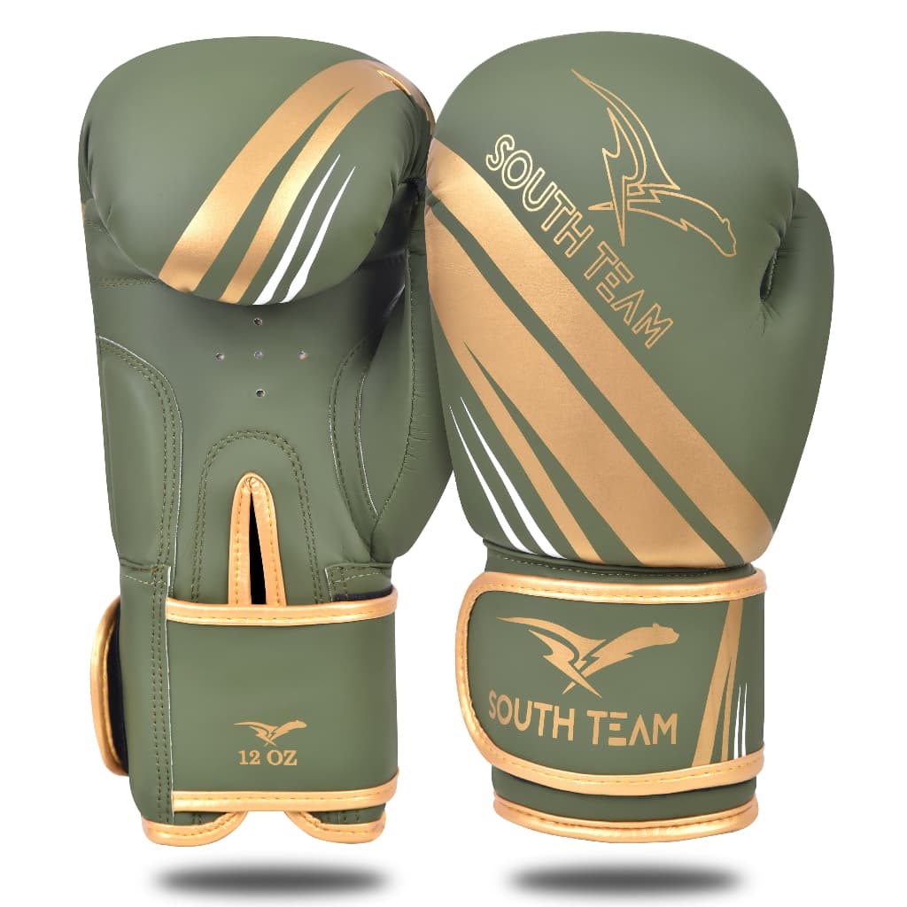 Luva de Boxe Profissional PRO10 South Team Treino Muay Thai Kickboxing Medidas