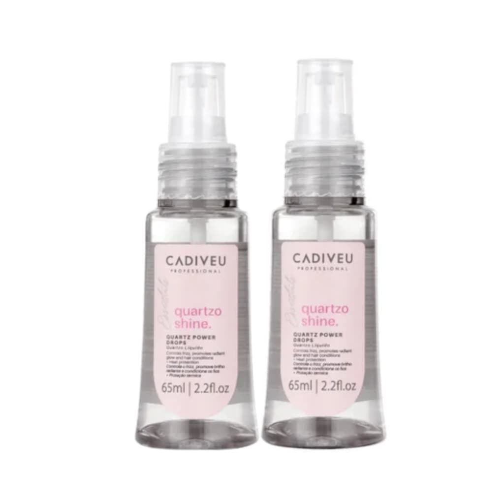 Kit 2 Óleos Capilar Quartzo Shine 65ml - Cadiveu Essentials