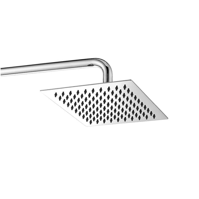 Chuveiro Ducha Inox Quadrado 20x20 Cromado Banheiro Área Externa Piscina
