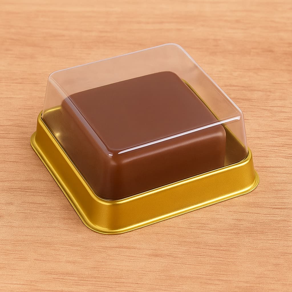 30 CAIXA PARA PÃO DE MEL QUADRADO - DOURADO BWB14230 (CHOCO)