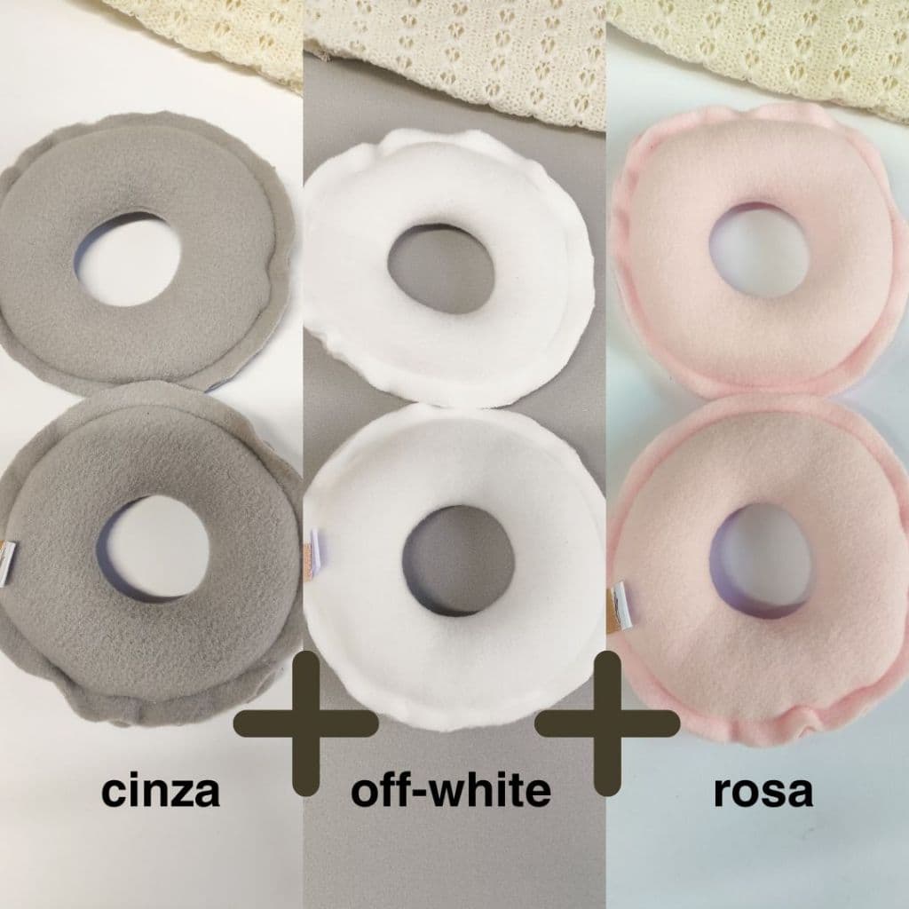 Rosquinha Amamentação 3 Pares - Proteção Seios Sensíveis | Conforto e Alívio | Antialérgica |