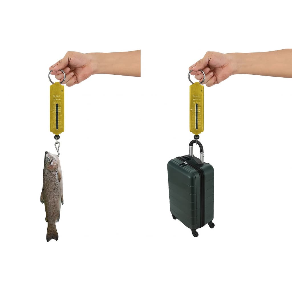 Balança De Aço Pesca Mala Feira com Gancho Peso Máximo 25 KG