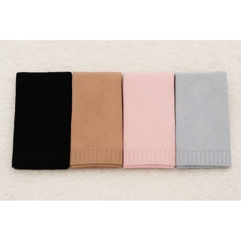 Manta Cobertor Saída De Maternidade Bebê Infantil Recém Nascido Berçário Tricô Losango