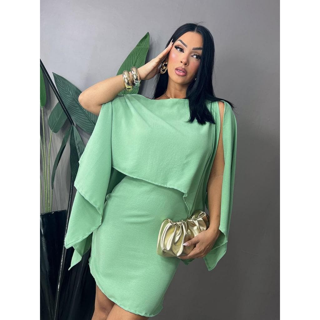 Conjunto Vestido Tomara Que Caia Com Blusa Capa Dunas