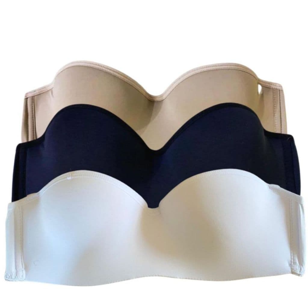 Kit Com 3 Sutiã Com Bojo Tomara Que Caia Alça Removível Com Aro Mais Sustentação