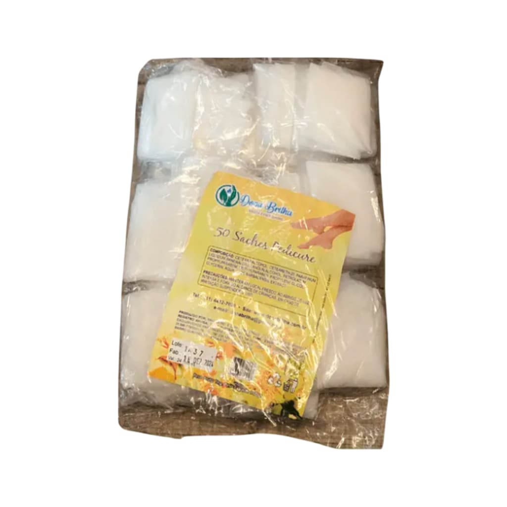 Bota com Creme Emoliente Pedicure C/50 Pares Dona Brilha