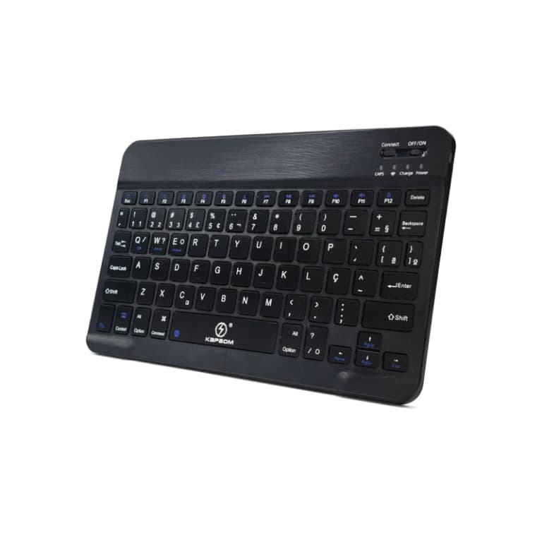 Teclado Office Bluetooth Ultra Fino Abnt2 Membrana Kapbom