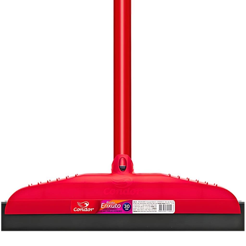Rodo Multiuso 30cm Com Cabo Limpeza Banheiro Eficiente Seca Rápido Qualidade Condor