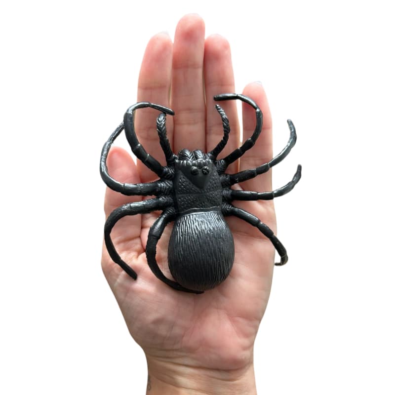 Aranha Preta Bicho Brincadeira Pegadinha Nojenta Susto Decoração Festa Halloween