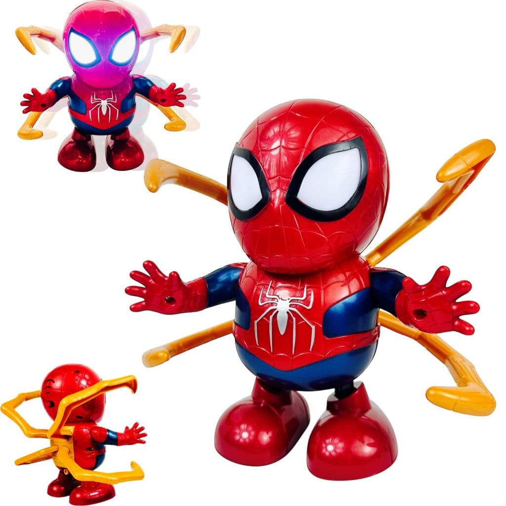 Robô Dançante Musical Com Luzes Super Heróis Hulk Homem Aranha Bumblebee Optmus Brinquedo Divertido