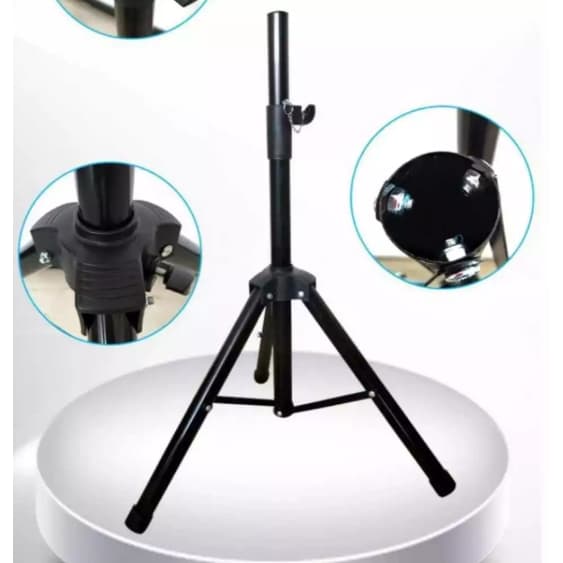 Tripé para alto-falantes de 60 a 120 cm. Tubo de uma polegada