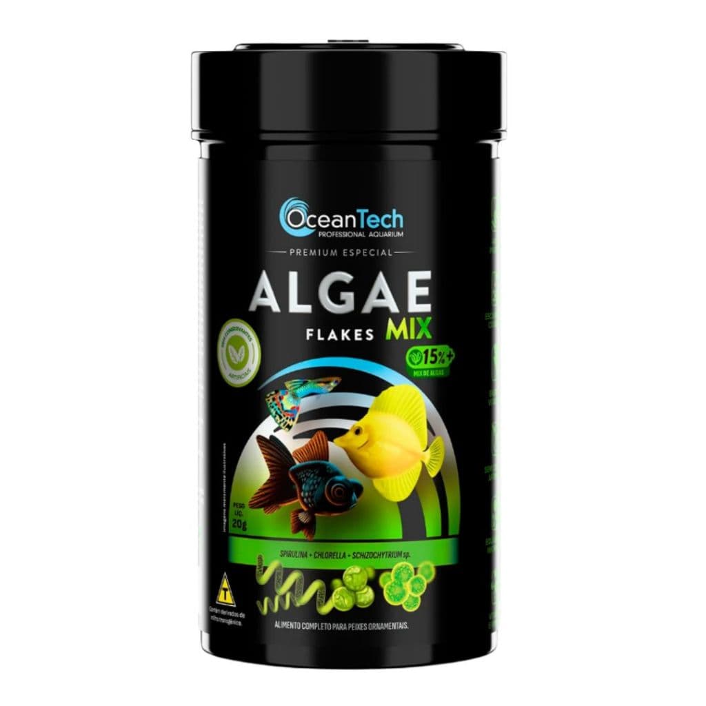 Ração Para Peixe Algae Flakes Mix 20G  OCEAN TECH