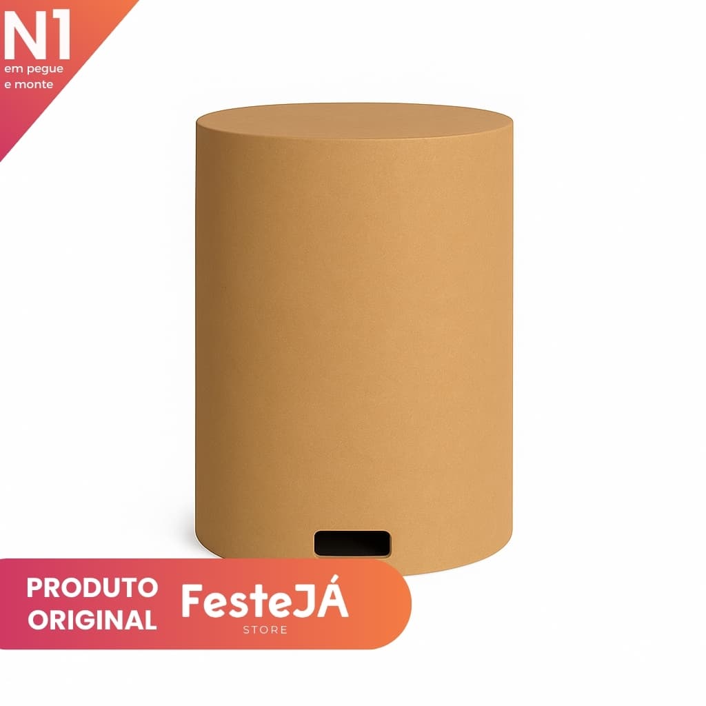 Cilindro Individual Grande MDF Cru Cenário Decoração Festa Infantil Pegue Monte