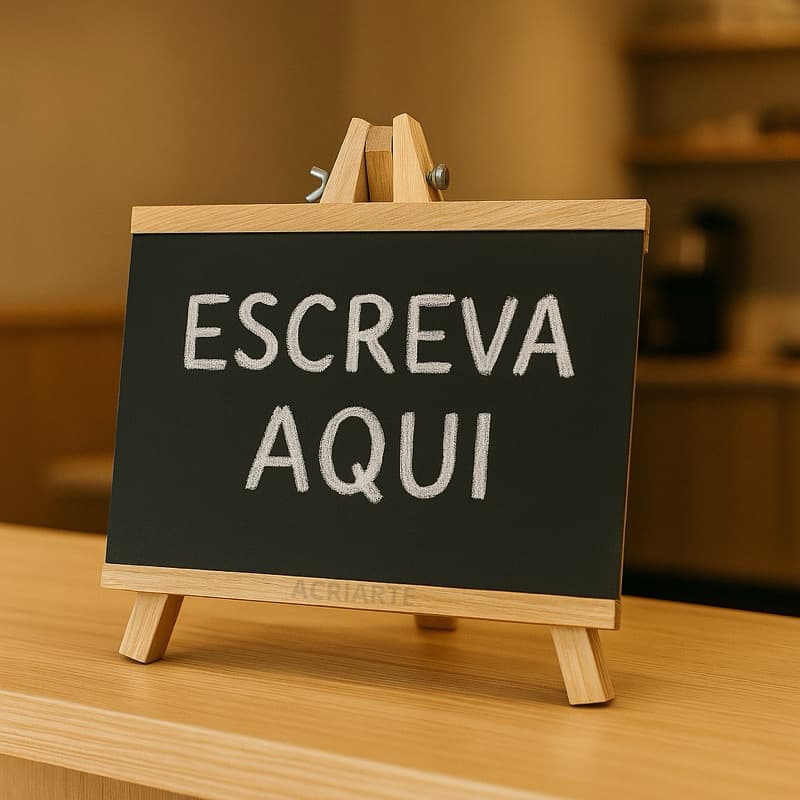 Lousa Cavalete Mini, para Festas, Restaurantes e Decorações