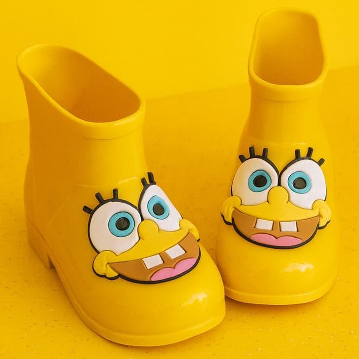 Galocha Infantil Menino Bota de Chuva Baby Divertidas Antiderrapante Impermeável