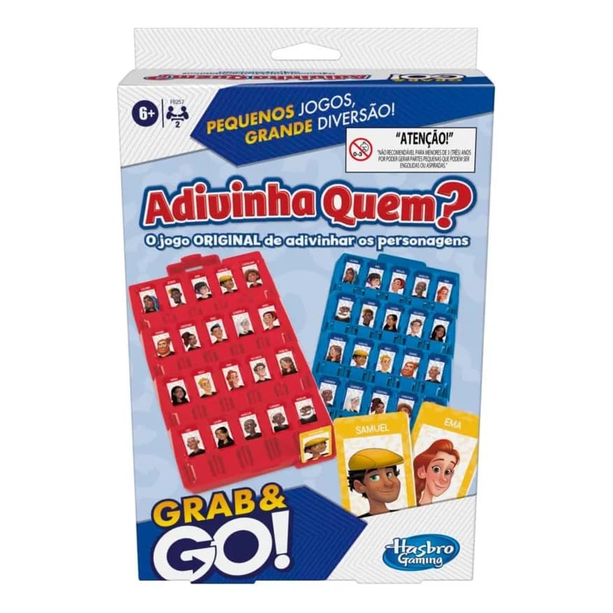 Jogo Adivinha Quem Grab & Go Original Jogo De Adivinha os Personagens Hasbro Gaming