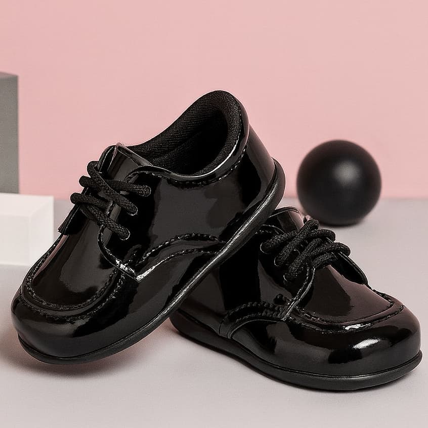 Tênis Infantil Menino Sapato Social Bebê Cadarço Evento Batizado Pinokio Calçados Confortável Leve