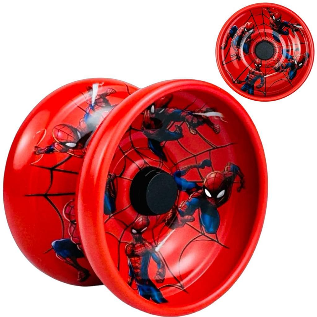 Ioiô Yoyo De Metal Homem Aranha Spider Man Marvel Brinquedo Infantil Profissional Com Rolamento