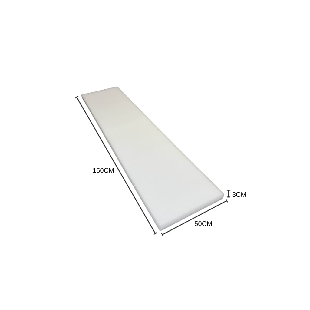 Espuma Reta Para Lateral De Berço 150cm x 30cm x 3cm