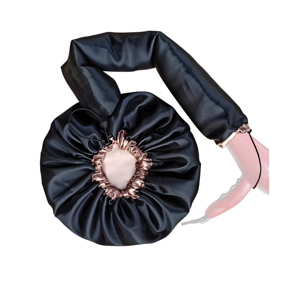 Touca Difusora Cetim Dupla Face Secadora Anti-frizz Seda Ajustável - Cores Sortidas