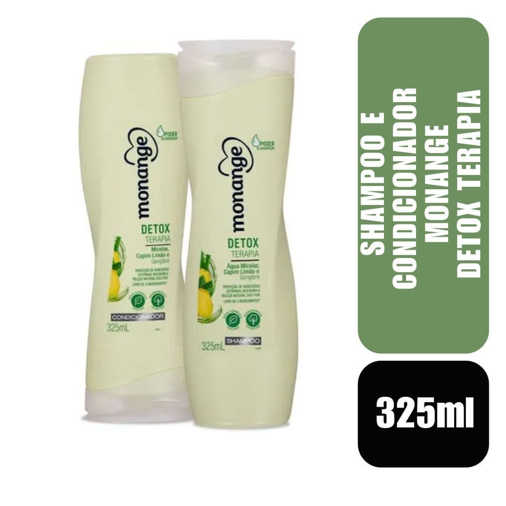 Shampoo e Condicionador Monange Detox Terapia 325ml